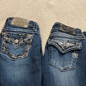 Lot of 2-Size 24 Miss Me Skinny Jeans